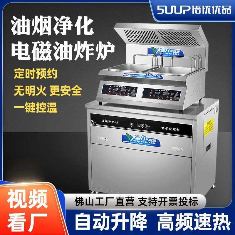 升降油炸炉台式电炸炉商用单双缸油烟净化油炸锅商业炸串薯条炸炉,清洗/食品/商业设备,炸炉/油炸机,淘宝优惠券,粉丝福利购,淘宝优惠卷