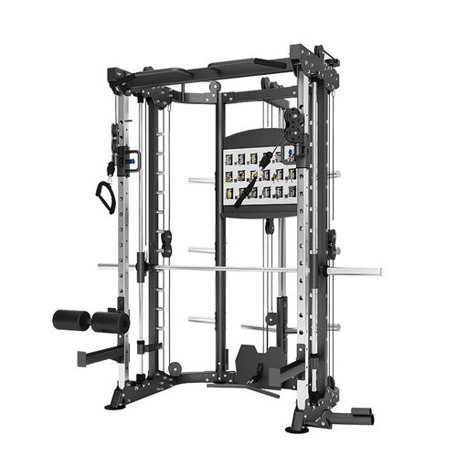 史密斯多功能综合训练器健身房器械框式深蹲自由架龙门架外贸出口
