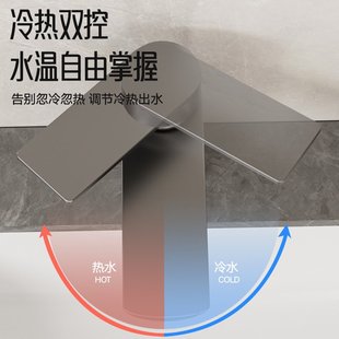 不锈钢水龙头洗脸盆洗手池冷热水家用卫生间面盆浴室柜龙头台洗漱