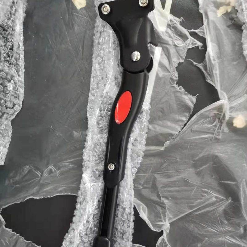 自行车铝合金两孔单支撑停车可调撑支撑撑铁头孔山地车脚侧两架