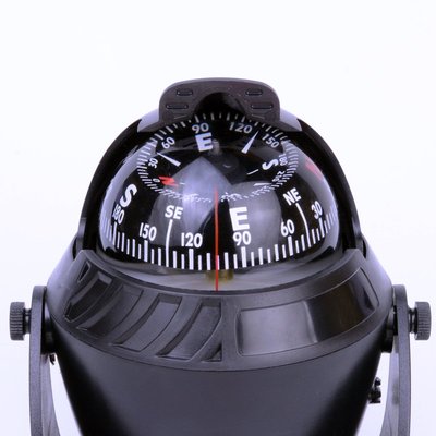 JIAGE嘉格车载船用指北针LED带灯可调磁偏角航海游艇磁罗经强磁