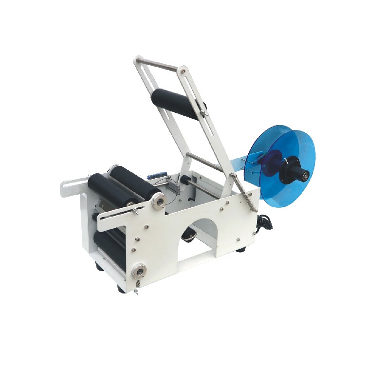 半自动圆瓶贴标机PE瓶塑料瓶玻璃瓶金属瓶不干胶商标贴标机可现做