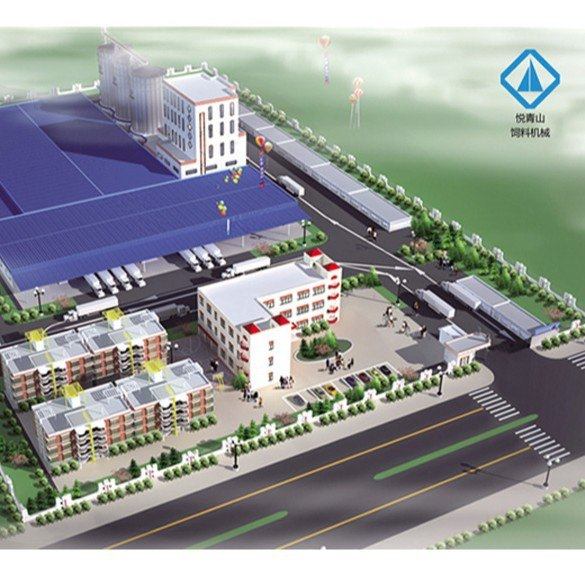 鸡饲料生产线猪饲料加工成套设备 农业机械全自动饲料生产线工程