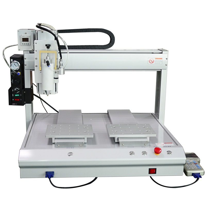 TS-D53311热熔点胶机智能对位点/涂 全自动双平台三轴打胶机