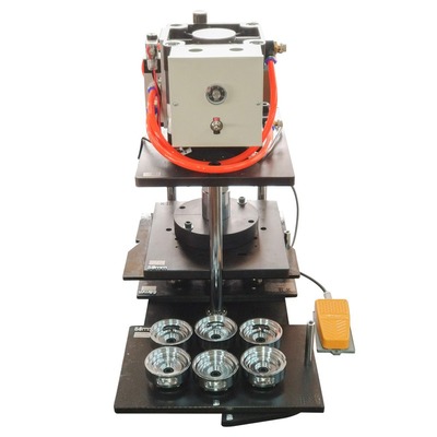 气动电动胸章徽章纽扣制作机金属徽章纽扣磁铁制作机多工位