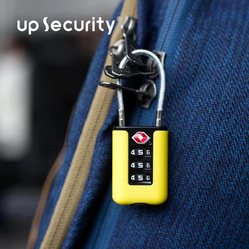 海关锁锌合金旅行箱包健身房挂锁密码锁奢TSA钢丝绳密码04ST-B轻