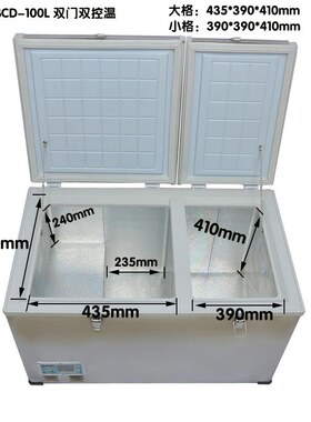 100L车载冰箱车家两用汽房车旅游大巴冰柜冷冻零下冷藏压缩机制冷