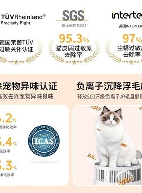 霍尼宠物猫用空气净化器吸猫毛浮毛除臭除味除敏HCat猫猫搭子
