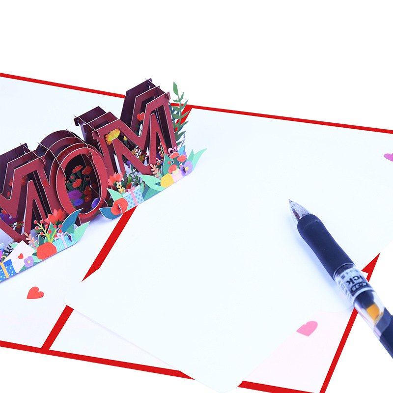 创意2022新款彩印母亲节立体3D卡片纸MOM节日折叠花朵贺卡祝福雕,节庆用品/礼品,贺卡/卡片,淘宝优惠券,粉丝福利购,淘宝优惠卷