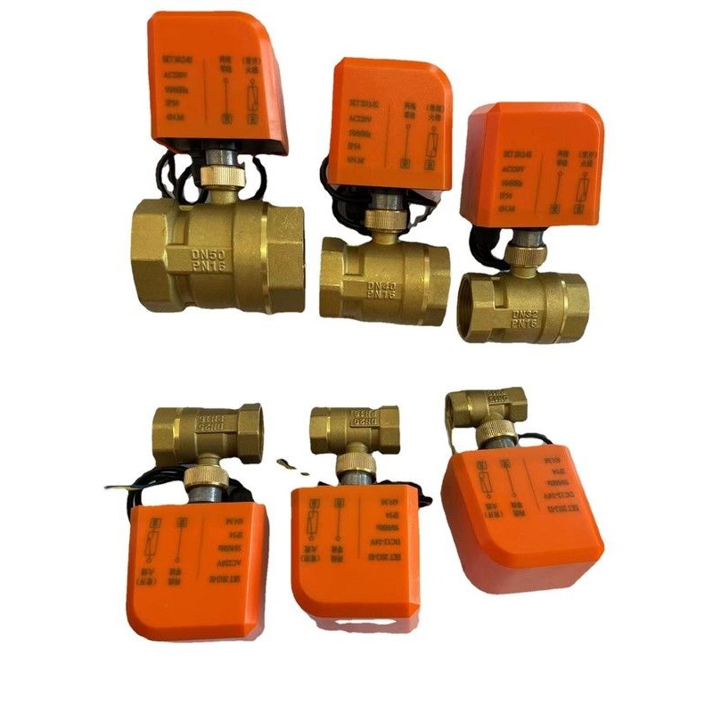 两线DC12V24V常开常闭 电动二通球阀中央空调风管盘机 采暖系统