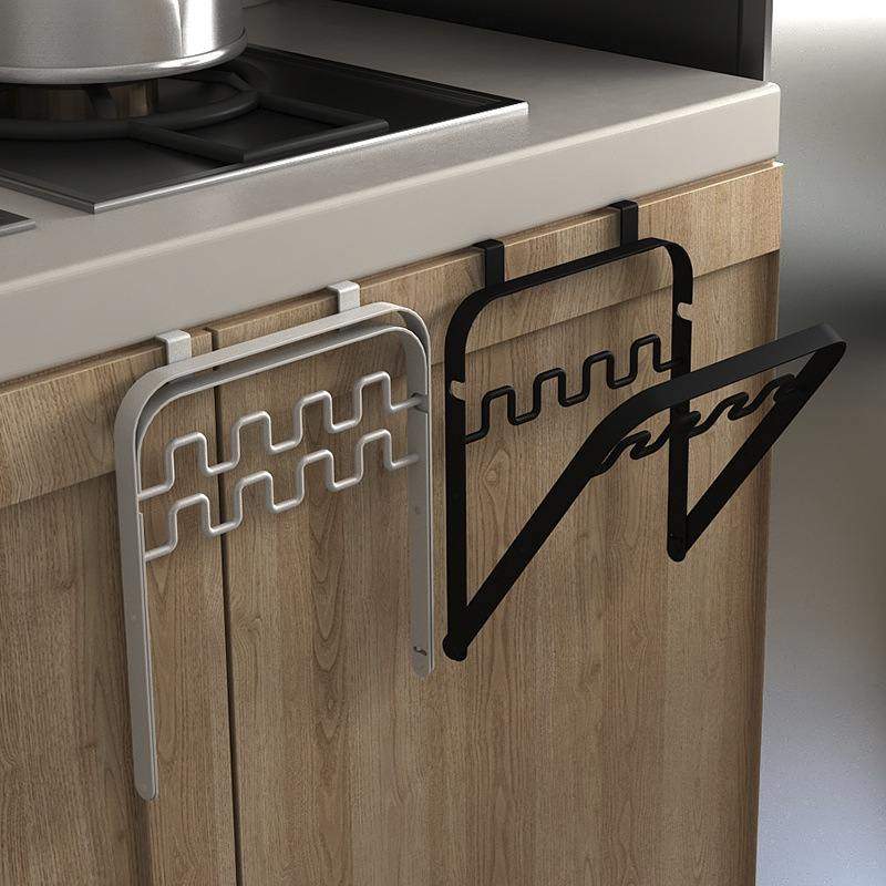 新品 日式可折叠橱柜门挂式垃圾袋架挂钩厨房塑料袋挂架分类垃圾