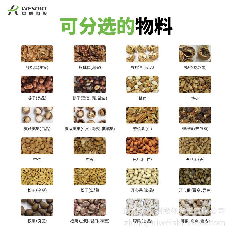 中瑞微视X光系列色选机 实验室级别去坏去虫高级分选筛选机器设备