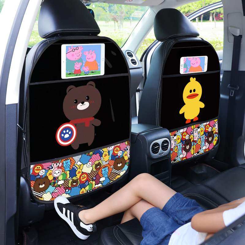 新品 汽车座椅防踢垫后排卡通车载椅背收纳保护垫儿童防脏防磨垫,汽车用品/电子/清洗/改装,车用防踢垫/防磨垫,淘宝优惠券,粉丝福利购,淘宝优惠卷