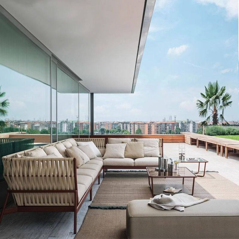 户外沙发庭院花园防水防晒休闲藤椅客厅室外阳台别墅露台藤编家具,住宅家具,户外沙发,淘宝优惠券,粉丝福利购,淘宝优惠卷