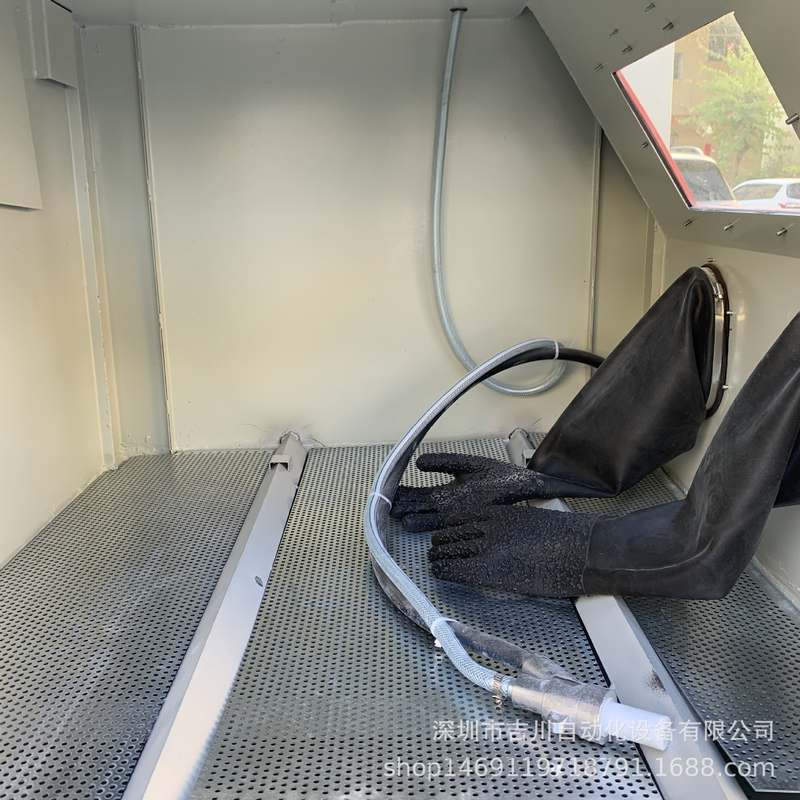 供应1010箱式手动喷砂机 除锈模具喷砂 亚克力玻璃小型手动喷砂机