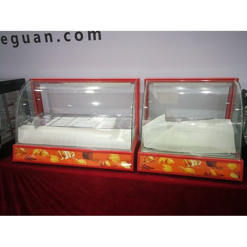 杰冠DH-828三层台式弧形保温柜 食物陈列柜 商用快餐保温展示柜