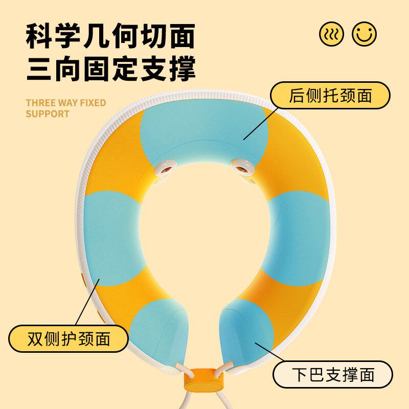 电动按摩热敷U型枕飞机旅行脖子护颈U形颈椎枕头便携坐车睡觉神器