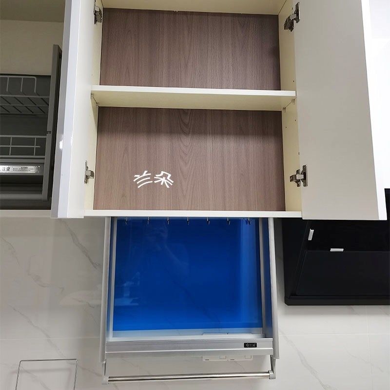 厨房吊柜升降拉篮铝合金手动抽屉款背抽多功能碗篮抽拉式静音,家装主材,拉篮,淘宝优惠券,粉丝福利购,淘宝优惠卷