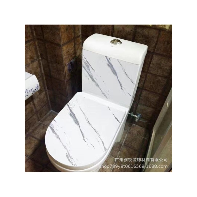马桶盖贴纸卫生间浴室柜子防水防水自粘全包翻新贴可移除个性贴