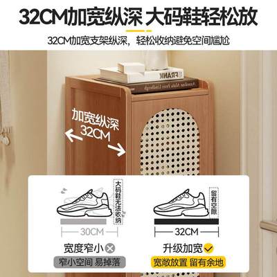 家用门口窄款鞋柜门外用室内玄关家用简易走廊收纳入户门多层鞋架