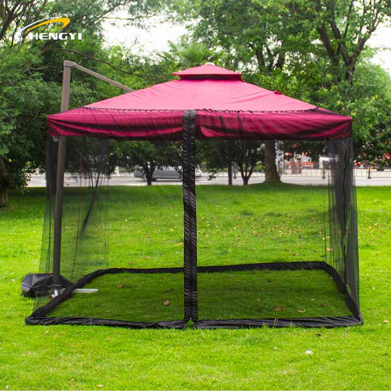 优选热销便携加密户外凉亭庭院蚊帐圆顶罗马伞帐篷防蚊虫网罩