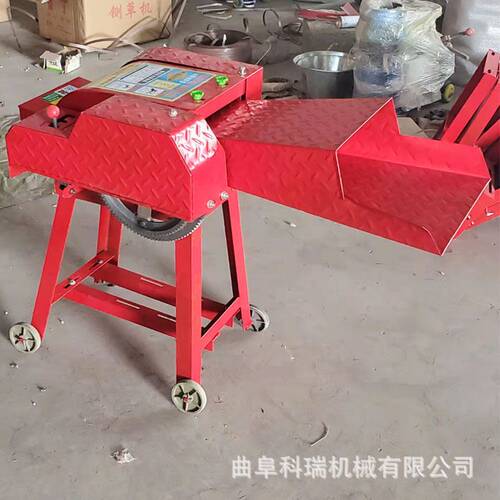 220V3千瓦电机带的铡草机 家庭喂牛干湿两用秸秆切草机