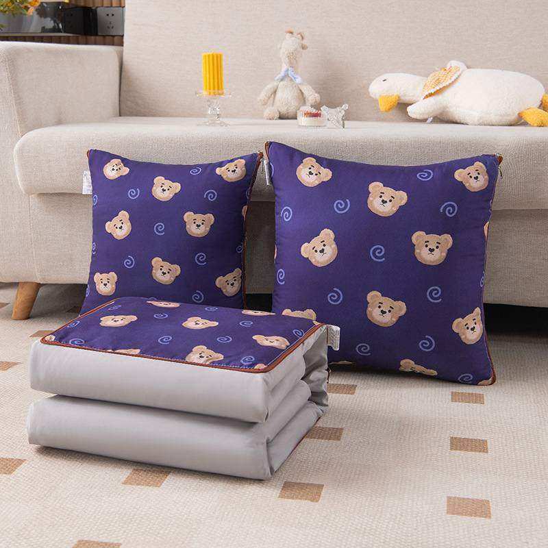冬季办公室学生午睡小被子被子沙发枕抱可折叠靠垫收纳二合一,居家布艺,抱枕被,淘宝优惠券,粉丝福利购,淘宝优惠卷