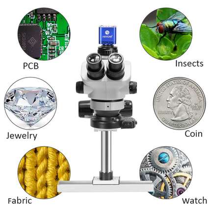 滑轨导轨三目双目体式显微镜7-50倍连续变倍手机维修数码放大镜