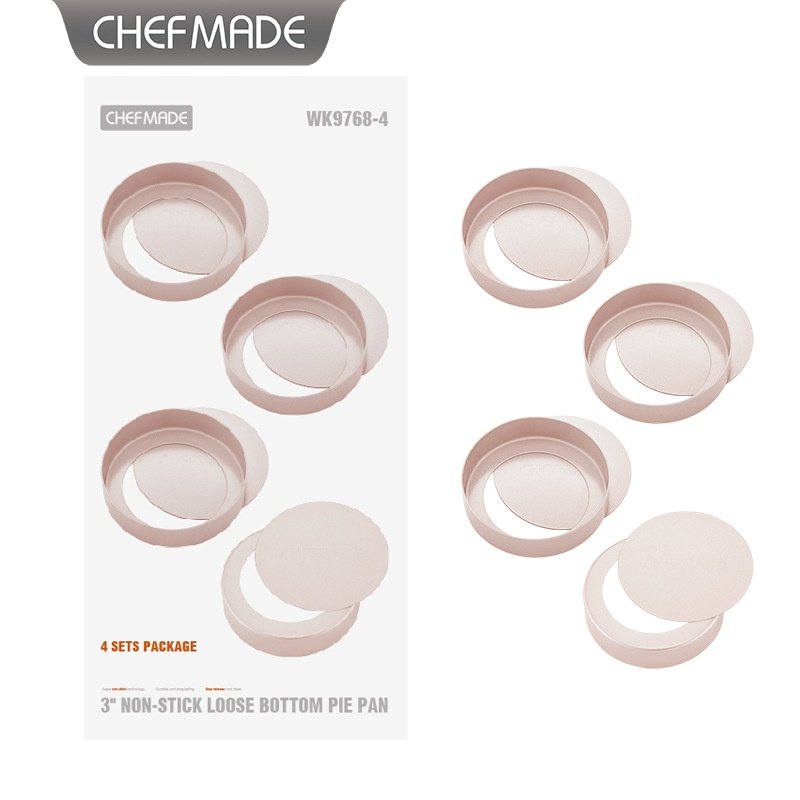 学厨金色迷你3寸不法式派蛋活模粘底盘盘用圆挞水果空气炸锅挞,厨房电器,空气炸锅配件耗材,淘宝优惠券,粉丝福利购,淘宝优惠卷