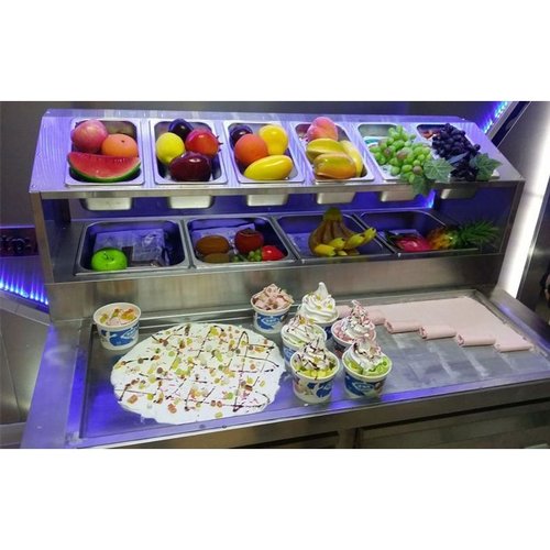 浩博炒酸奶机炒冰淇淋卷机炒冰机泰国炒酸奶机商用炒酸奶机