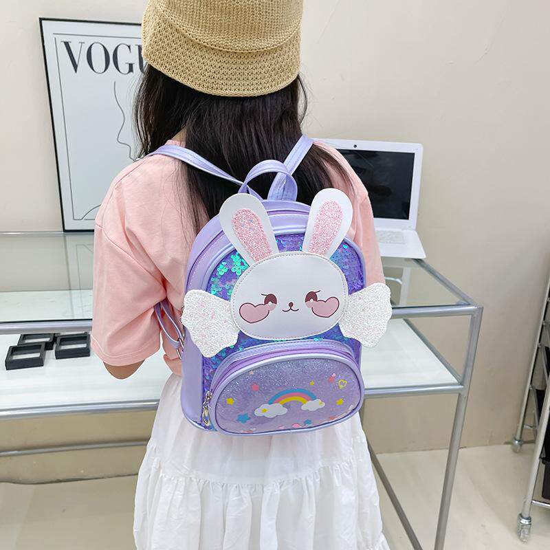 品质女童包包可爱卡通PU双肩背包公主韩版幼儿园书包百搭减负减负