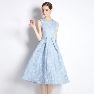 Fall Jacquard Dropshipping Sleeveless Summer Neck Spring