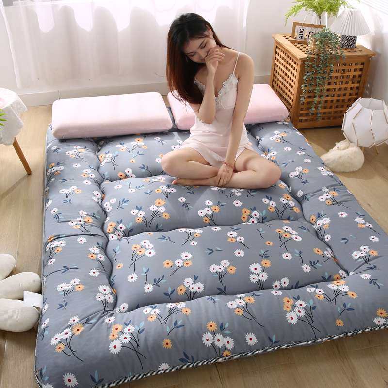 全棉日式加厚地铺睡垫可折叠榻榻米床垫打地铺神器懒人床纯棉褥子