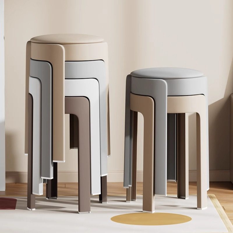 塑料凳子加粗加厚家用可板凳高椅子耐用包餐桌圆凳结实旋风软叠放,住宅家具,高脚凳,淘宝优惠券,粉丝福利购,淘宝优惠卷