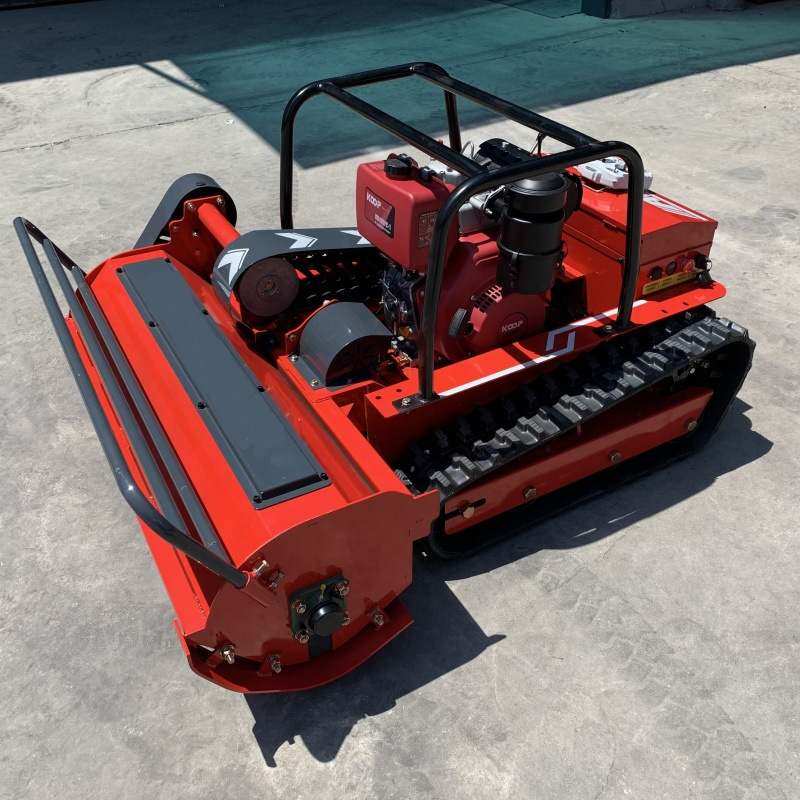 甩刀履带割草机 遥控自走式柴油除草机 草坪农场果园全地形割草机