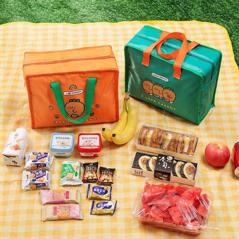 幼儿园饭盒手提包学生萝卜卡通加厚拎包可爱袋手儿童午餐饭盒便当,收纳整理,饭盒袋,淘宝优惠券,粉丝福利购,淘宝优惠卷