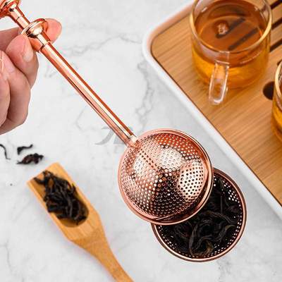跨境亚马逊304不锈钢茶漏tea茶道过滤器配件infuser泡茶滤茶器