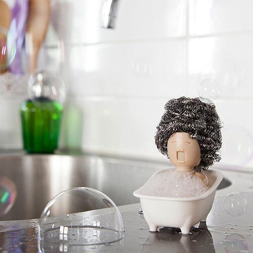 优选浴缸造型清洁球百洁布置物架 soap opera dish scrubber hold