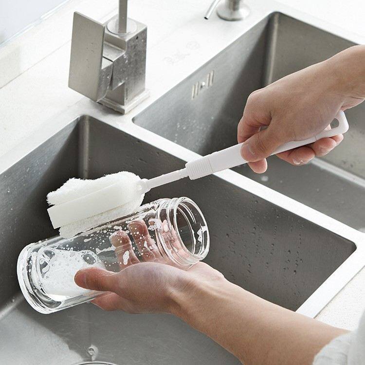 日本厨房洗杯子刷子伸缩玻璃杯长柄奶瓶海绵刷刷子清洁刷杯刷清洗,家庭/个人清洁工具,杯刷/瓶刷,淘宝优惠券,粉丝福利购,淘宝优惠卷
