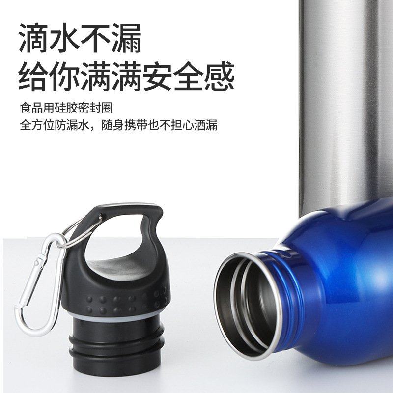 K611美式运动壶304不锈钢便携式水杯骑行水壶运动杯子自行车户外