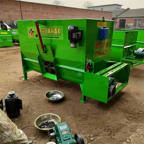 卧式牛羊草料饲料搅拌机 双轴TMR全日粮拌料机揉丝铡草粉碎一体机