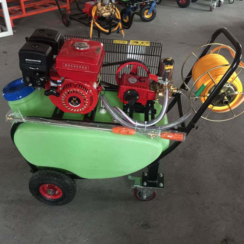 厂家直供100L小型推车式果园打药机白蚁防治手推式汽油农用喷雾机