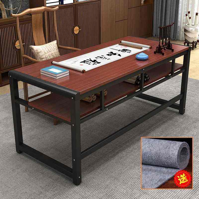 中式书桌书法桌子书画桌辅导班培训学习电脑桌毛笔写字台家用,商业/办公家具,国学桌椅,淘宝优惠券,粉丝福利购,淘宝优惠卷