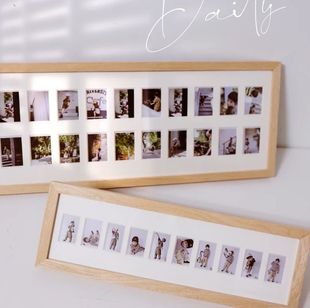 校园时光相框证件照儿童周岁宝宝木质批发记录相框台成长框摆宫格