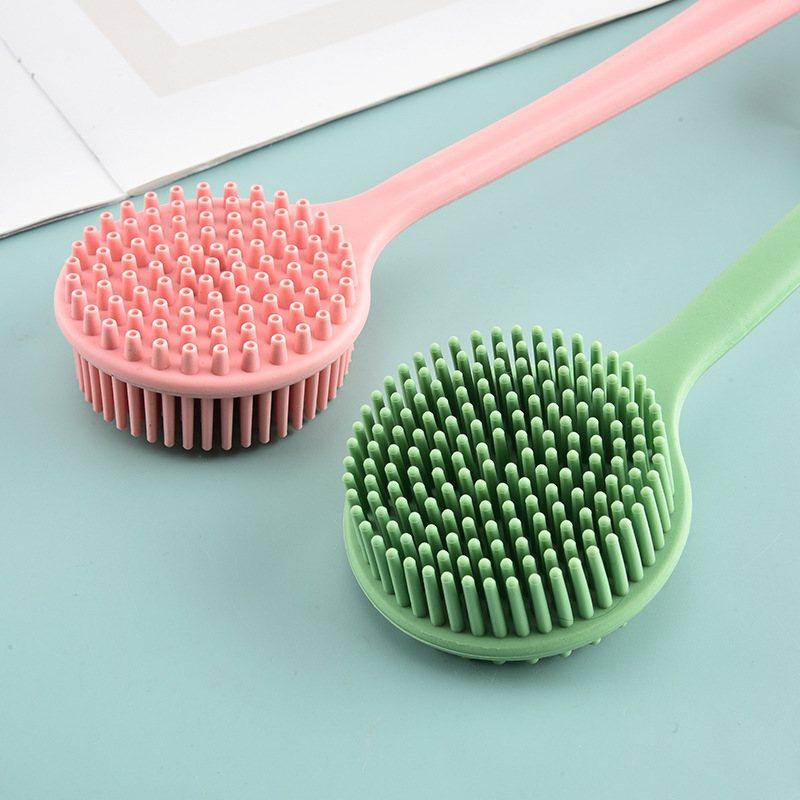 高质量硅胶浴刷个人清洁工具背沐浴刷刷柔软双头洗澡用具刷长柄头,家庭/个人清洁工具,浴刷,淘宝优惠券,粉丝福利购,淘宝优惠卷