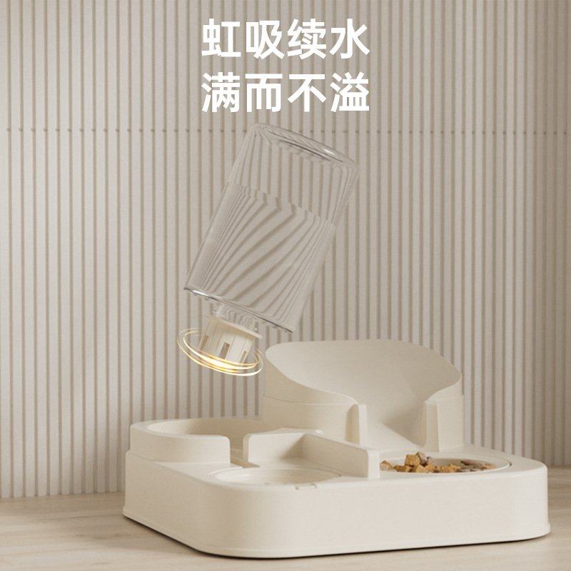 跨境猫咪饮水二合一体猫双狗自动饮水器喂食大容量碗碗碗定时,宠物/宠物食品及用品,宠物智能碗,淘宝优惠券,粉丝福利购,淘宝优惠卷