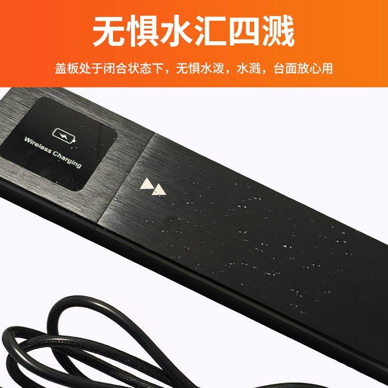 跨境热卖美标-英标隐藏式带插座带充电插嵌入式桌面滑盖排无线USB,电子/电工,嵌入式桌面插座,淘宝优惠券,粉丝福利购,淘宝优惠卷