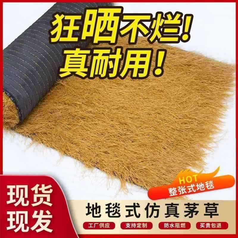 仿真茅草屋顶毛草瓦假仿真农家乐塑料民宿稻草凉亭装饰地毯人造PE,基础建材,仿真茅草,淘宝优惠券,粉丝福利购,淘宝优惠卷