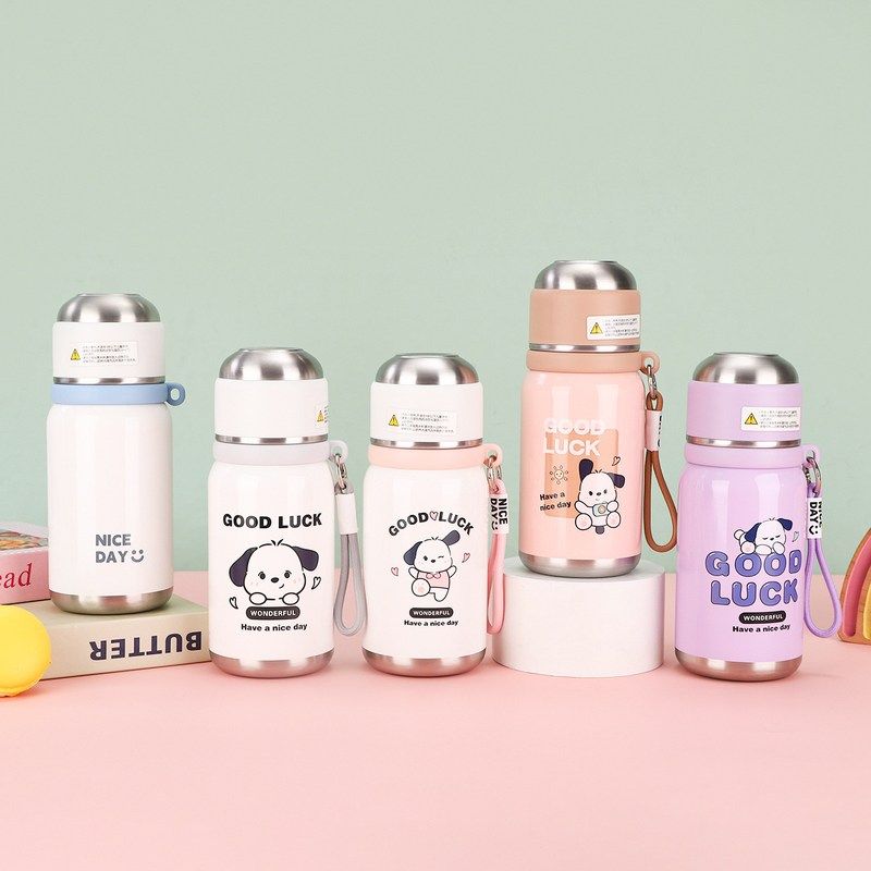 可爱高颜值运动水杯趴随手316杯不锈钢趴提携带保温杯户外绳狗便,餐饮具,运动壶/旅行壶,淘宝优惠券,粉丝福利购,淘宝优惠卷