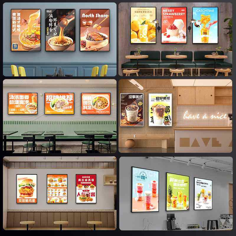 工厂定制超薄抽画灯箱面板大优惠多功能壁挂钢化玻璃发光led量